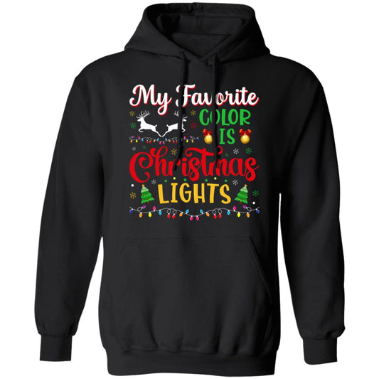 My Favorite Color Is Christmas Lights Hoodie