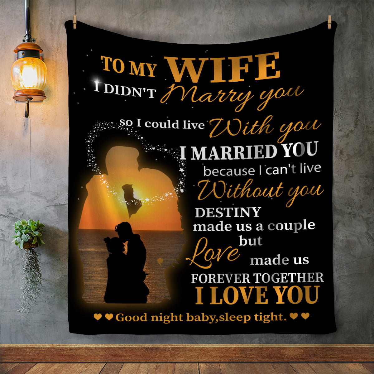 To My Wife - Forever Together Cozy Plush Fleece Blanket - 50x60