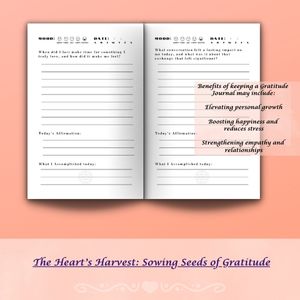 The Heart’s Harvest: A Gratitude Journal for Growth and Reflection (Paperback)
