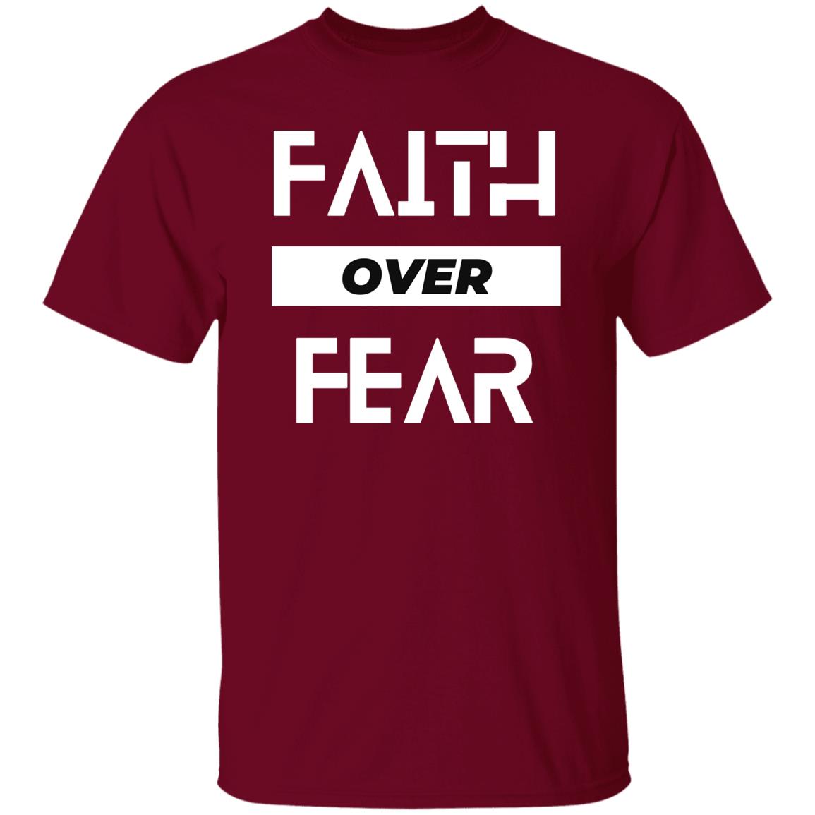 Faith over Fear T-shirt White Print