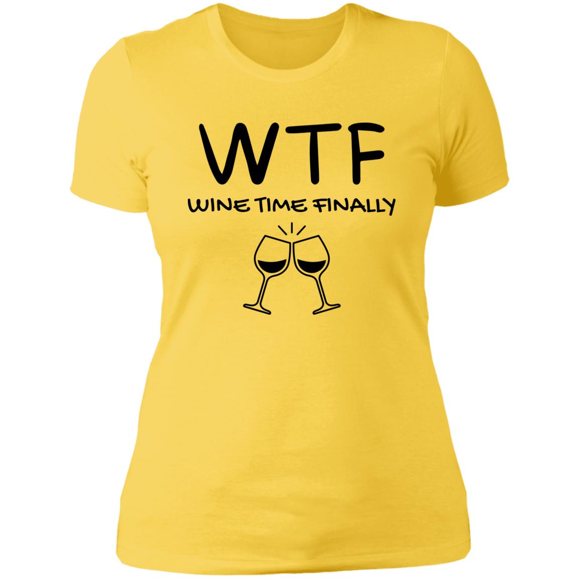WTF Wine Time Finally White T-shirt