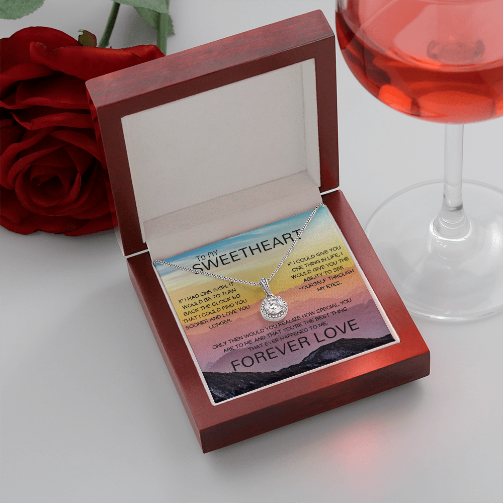 To My Sweetheart Forever Love Eternal Hope Necklace
