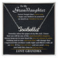 To My Granddaughter - Believe in Yourself from Grandma - Personalized Name Necklace