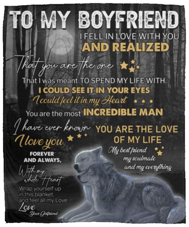 To My Boyfriend - Incredible Man Plush Fleece Blanket 50x60