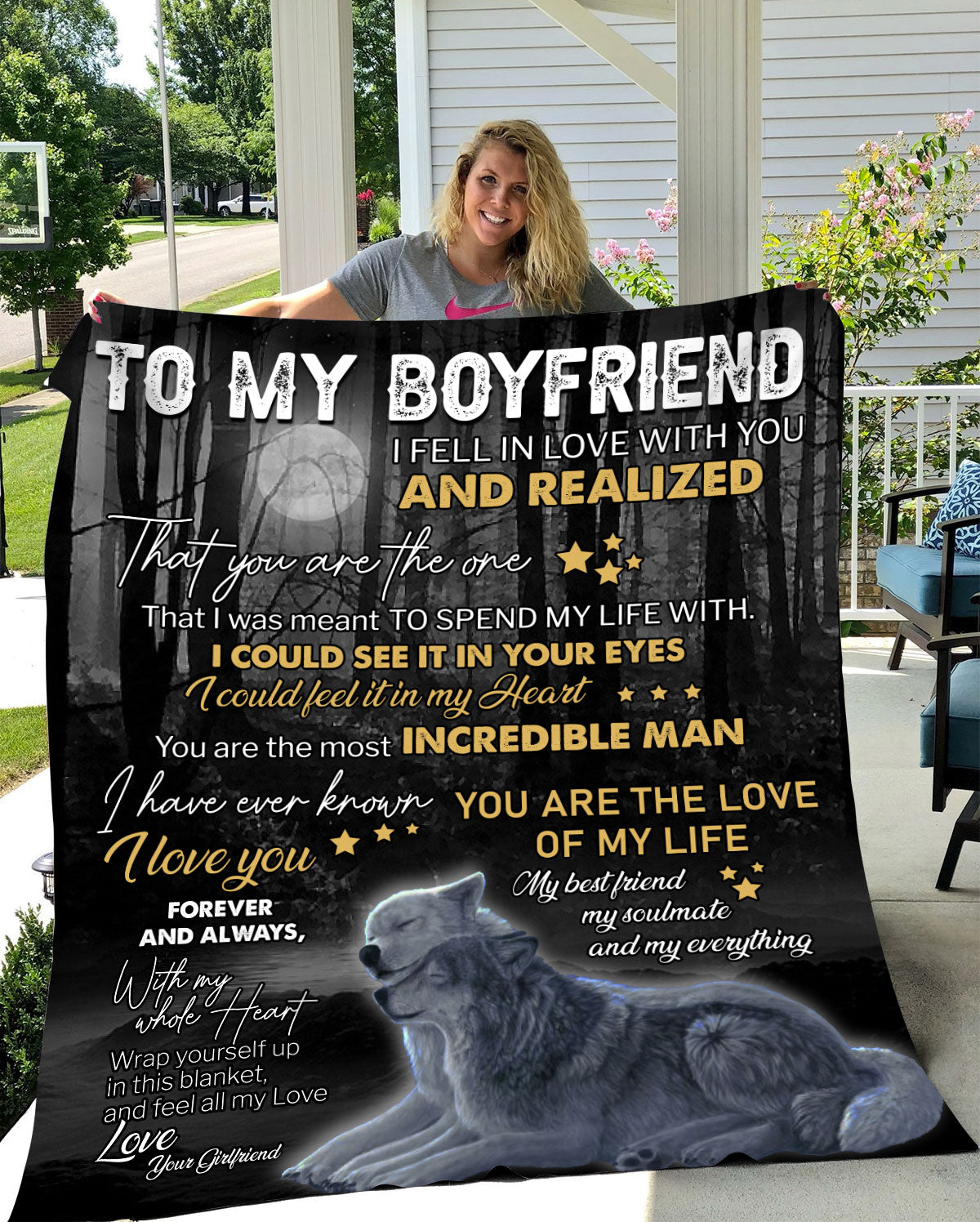 To My Boyfriend - Incredible Man Plush Fleece Blanket 50x60