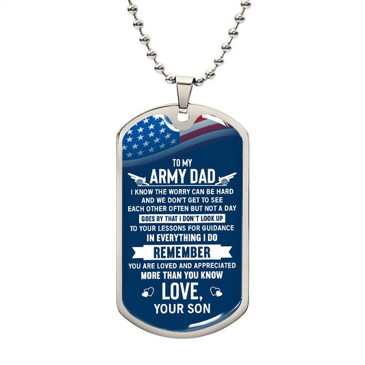 Army Dad - Dog Tag Necklace