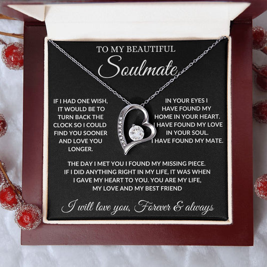 To My Soulmate - Day I Met You - Forever Love Necklace
