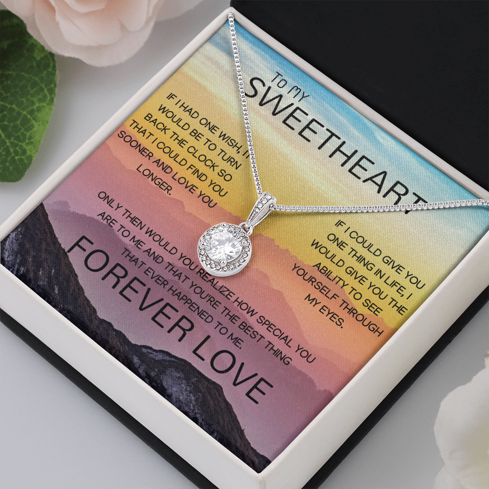 To My Sweetheart Forever Love Eternal Hope Necklace