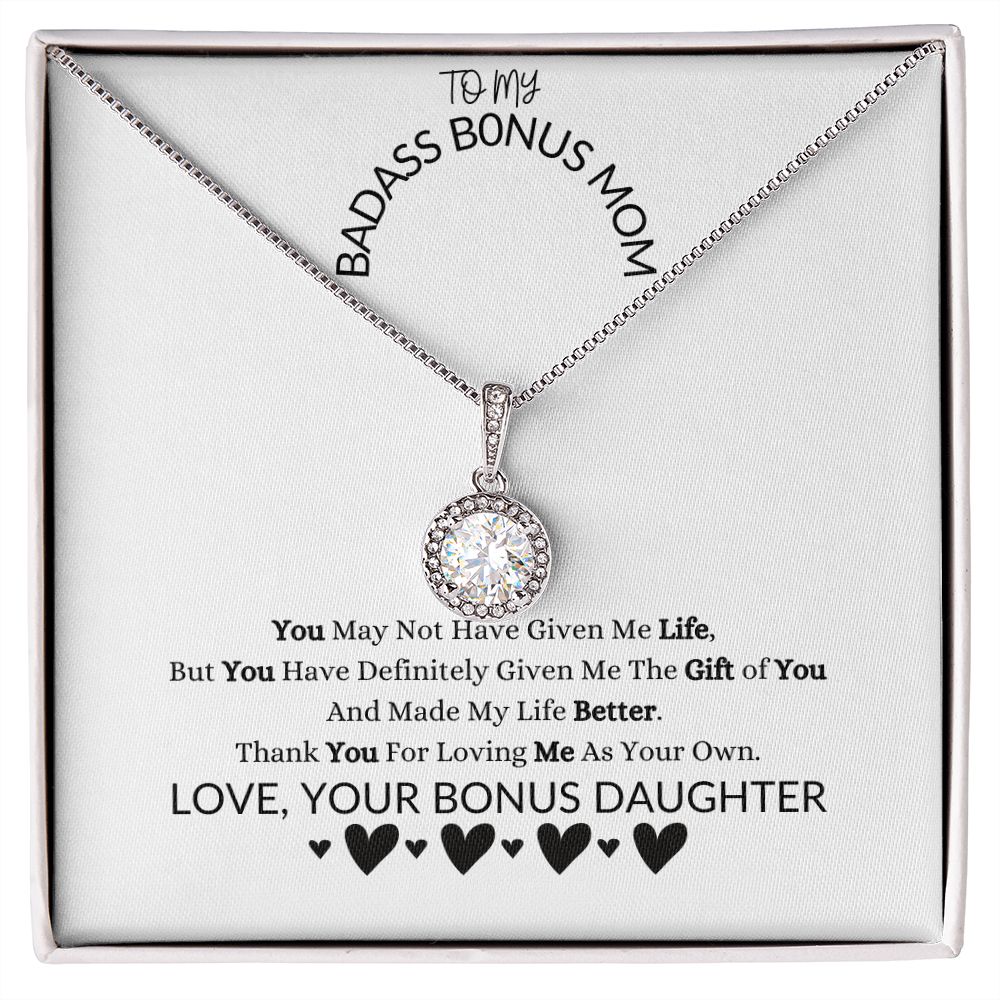 To My Bonus Mom Gift of You Eternal Hope Necklace