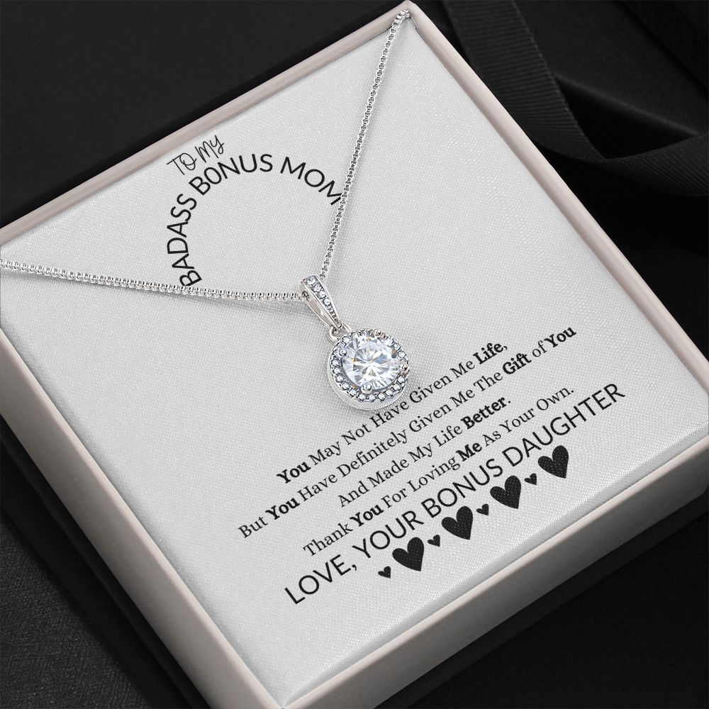 To My Bonus Mom Gift of You Eternal Hope Necklace