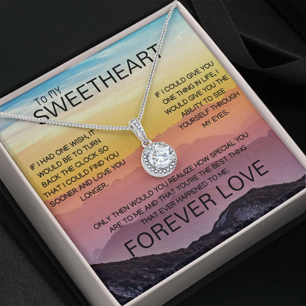To My Sweetheart Forever Love Eternal Hope Necklace
