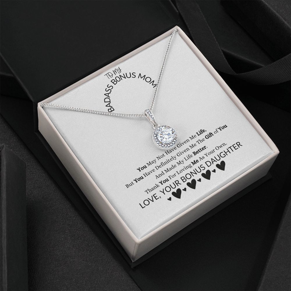 To My Bonus Mom Gift of You Eternal Hope Necklace