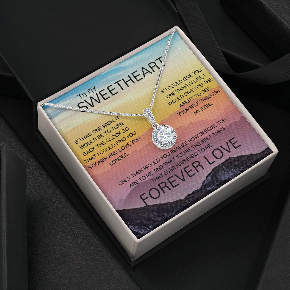 To My Sweetheart Forever Love Eternal Hope Necklace