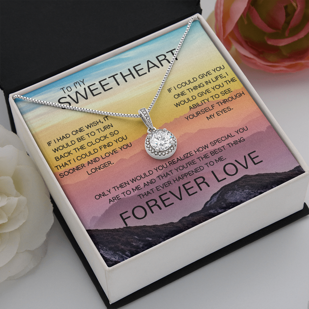 To My Sweetheart Forever Love Eternal Hope Necklace