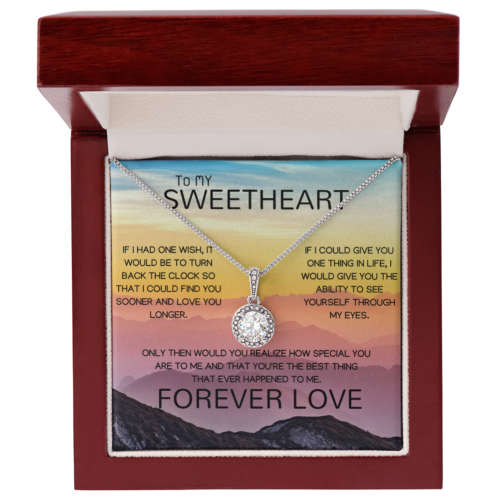 To My Sweetheart Forever Love Eternal Hope Necklace