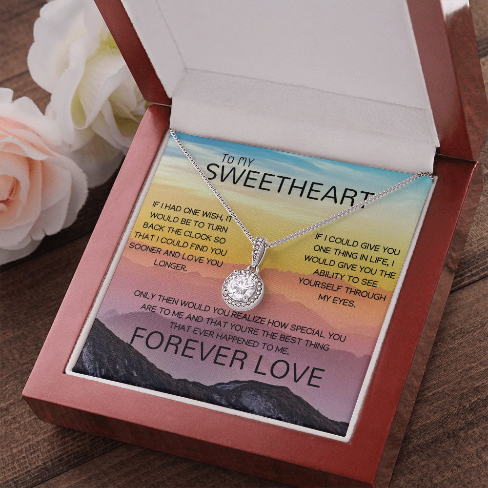 To My Sweetheart Forever Love Eternal Hope Necklace
