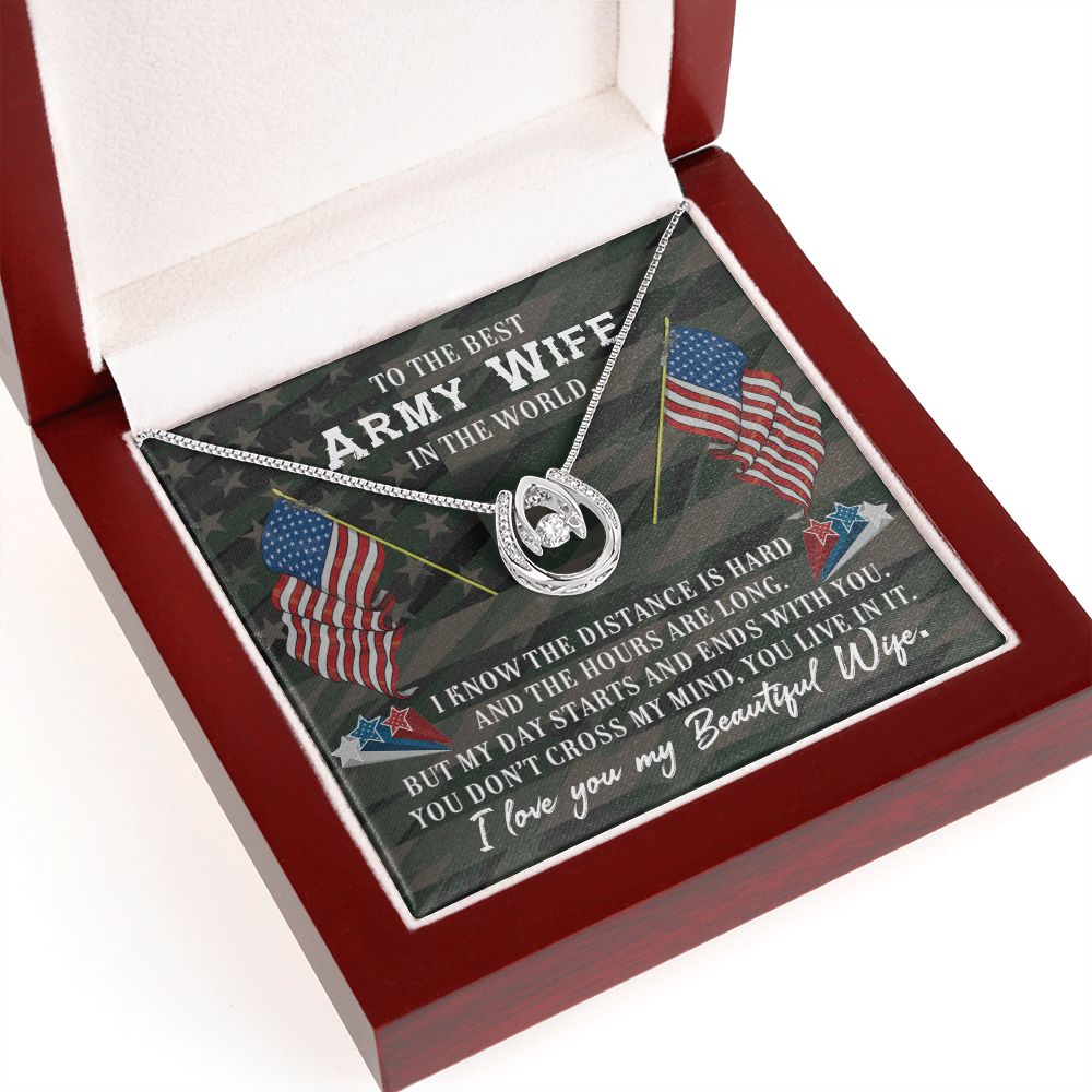 To The Best Army Wife - Lucky In Love Necklace