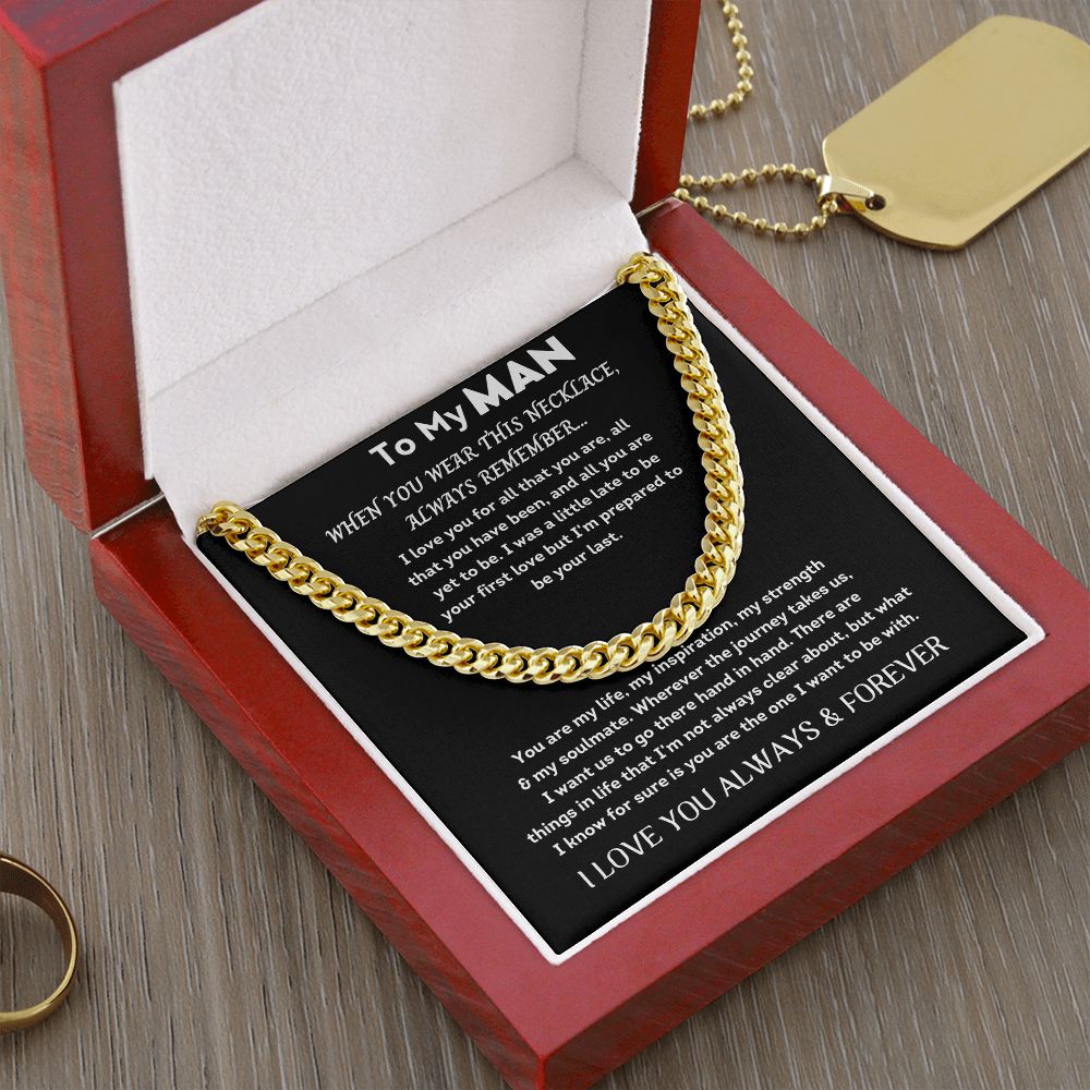 To My Man - Cuban Link Chain