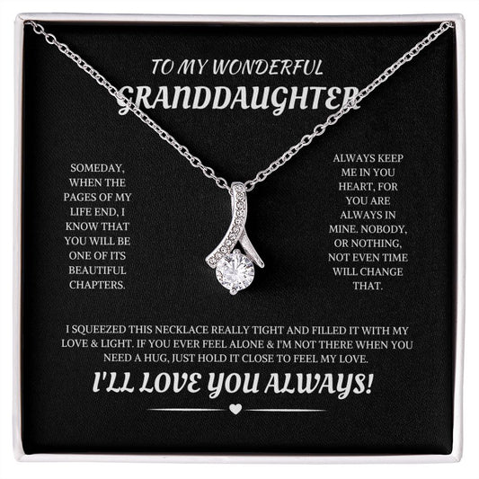 To My Wonderful Granddaughter Beautiful Chapters Alluring Beauty Necklace