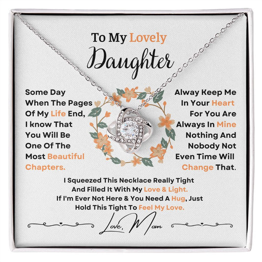 To My Lovely Daughter - Beautiful Chapters - Love Knot Necklace