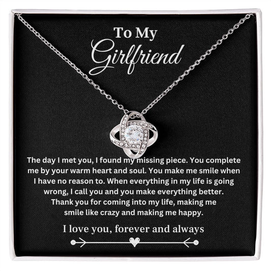 Girlfriend - Make Me Smile Forever - Love Knot Necklace
