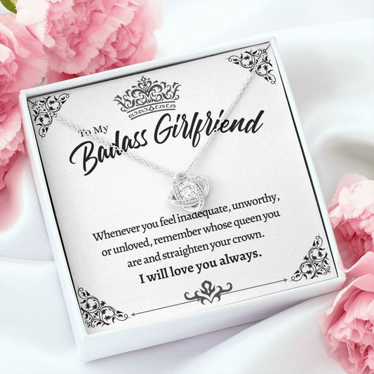 To My Badass Girlfriend - My Queen - Love Knot Necklace