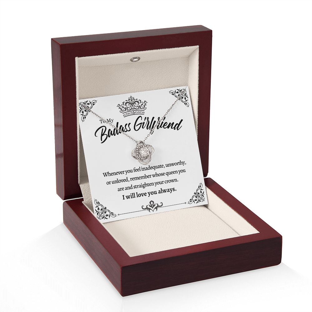 To My Badass Girlfriend - My Queen - Love Knot Necklace